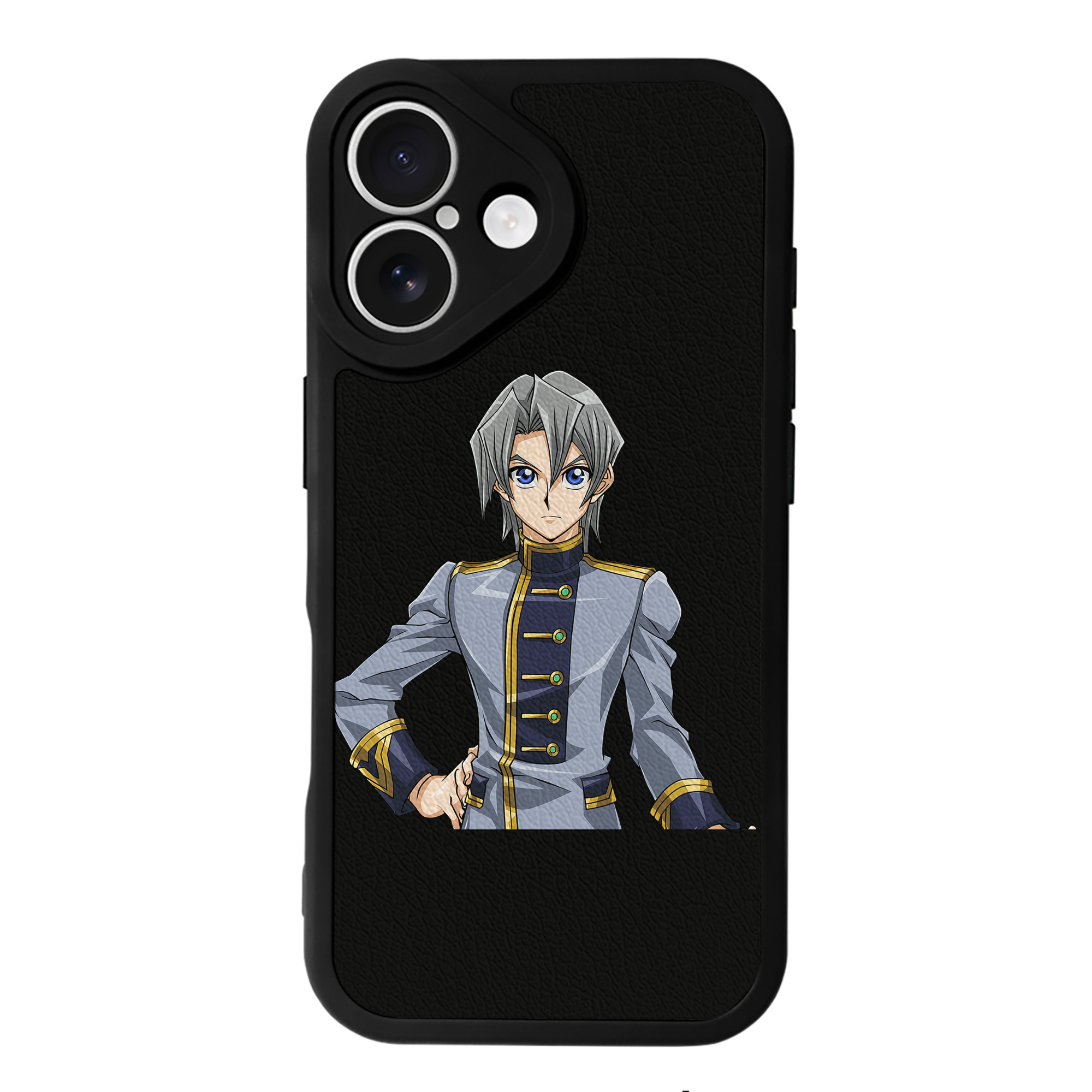 （画像用） 遊☆戯☆王 Yu-Gi-Oh! 【iPhone 16シリーズ対応】シリコンスマホケース（レザー調） 材質：シリコン